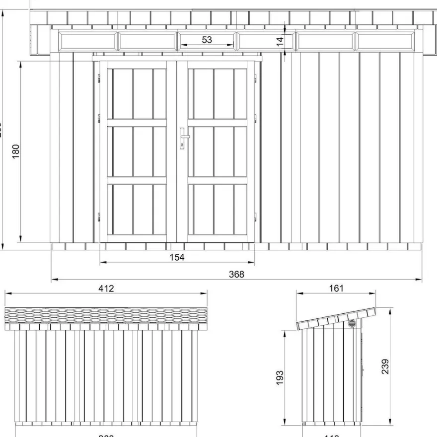 Pihavaja Timbela LP SmartSide M901A-M904A, tuplaovi, eri kokoja