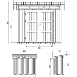Pihavaja Timbela LP SmartSide M901A-M904A, tuplaovi, eri kokoja