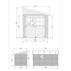 Pihavaja Timbela M339-M341, eri vaihtoehtoja