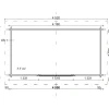 Pihavarasto/lato LP Garden P8, 8m², pulpettikatto