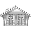 Pihavarasto/lato LP Garden R-L, 16m², rakomallinen