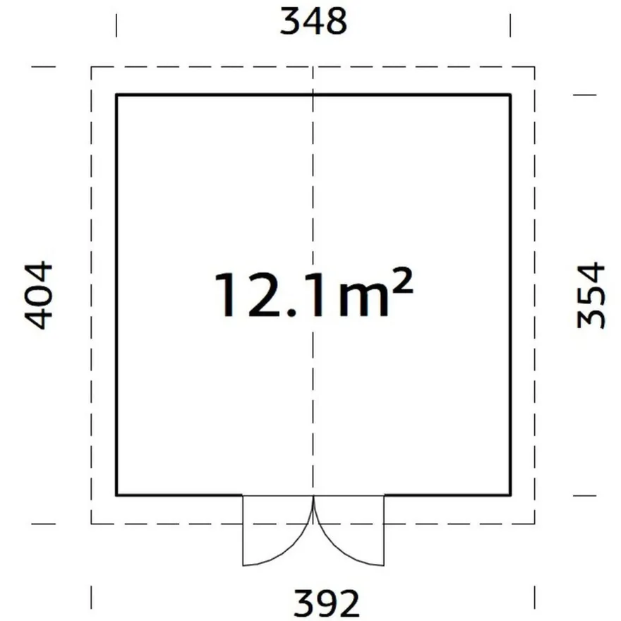 Pihavarasto Palmako Lucas, 12,1m² EL16-3534