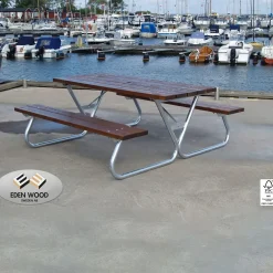 Piknik-pöytäryhmä Eden Wood Robust, 6-8 henkilölle