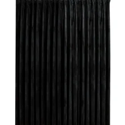 Pimennysverho koukuilla sametti musta 290x245 cm