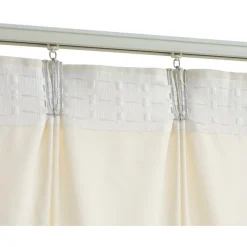 Pimennysverhot koukuilla 2 kpl sametti kerma 140x225 cm