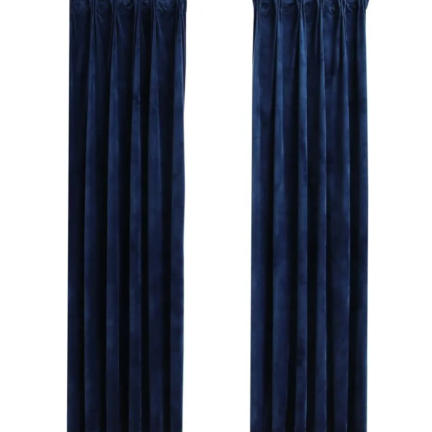 Pimennysverhot koukuilla 2kpl sametti 140x225cm