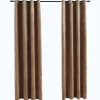 Pimennysverhot renkailla 2 kpl sametti beige 140x175 cm