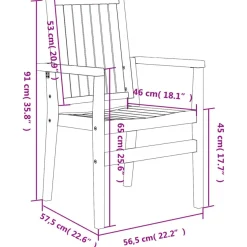 Pinottavat puutarhatuolit 8 kpl 56,5x57,5x91, tiikki