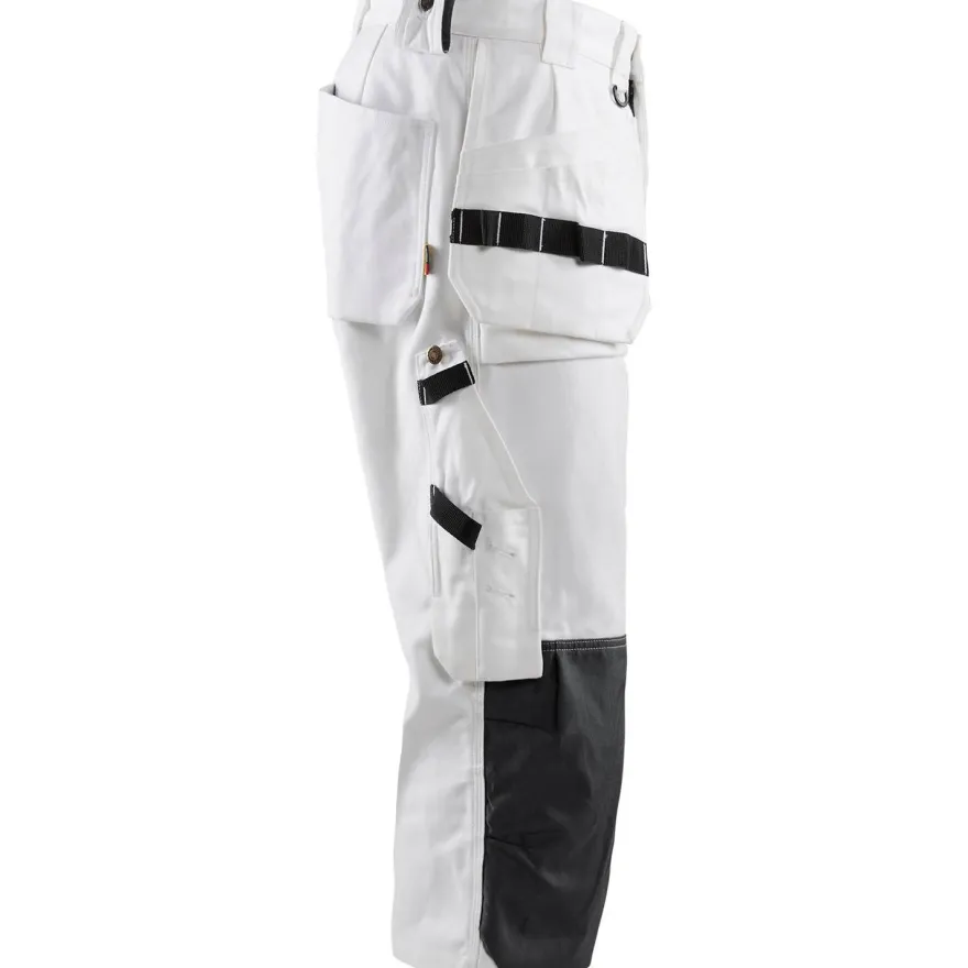 Piraattihousut Blåkläder 1540, valkoinen, 100% puuvilla, 320 g/m²