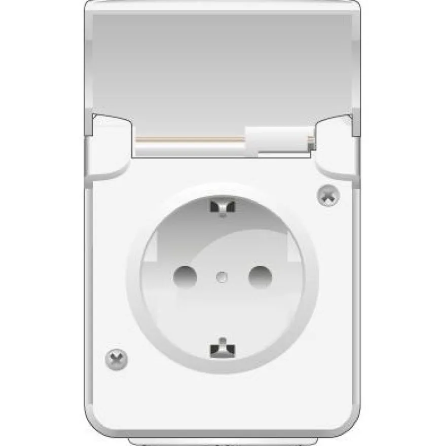 Pistorasia Norwesco Aquabest, 1-osainen, 16A, 250V, IP44, pinta-asennus, eri värejä