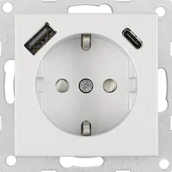 Pistorasia 1-osainen Tamcontrol Visio S 1x USB-C ja 1x USB-A - eri värejä