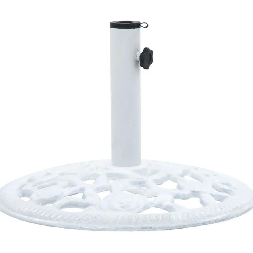 Päivänvarjon alusta valkoinen 12 kg 48 cm valurauta