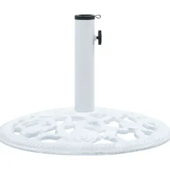 Päivänvarjon alusta valkoinen 12 kg 48 cm valurauta