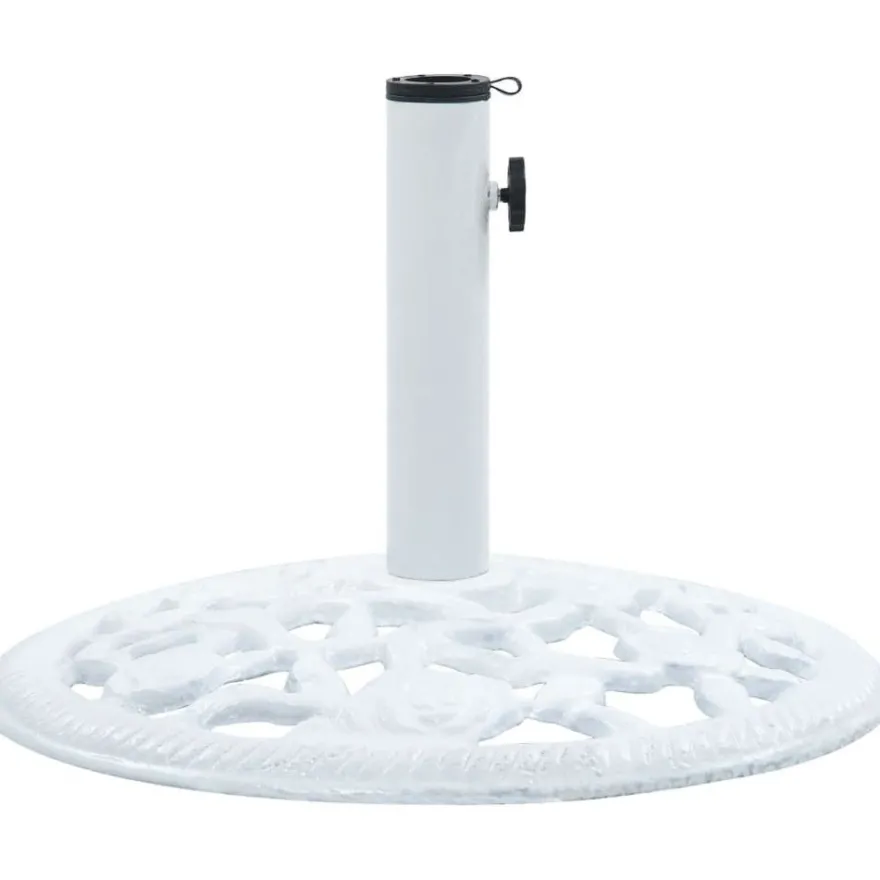Päivänvarjon alusta valkoinen 12 kg 48 cm valurauta