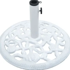 Päivänvarjon alusta valkoinen 12 kg 48 cm valurauta
