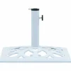 Päivänvarjon alusta valkoinen 12 kg 49 cm valurauta