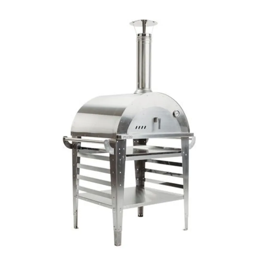 Pizzauuni GrillSymbol Pizzo Inox, jalustalla, 100x81x182cm
