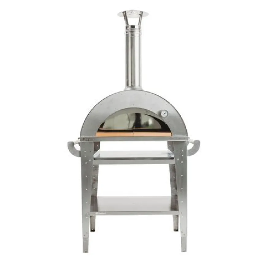 Pizzauuni GrillSymbol Pizzo Inox, jalustalla, 100x81x182cm