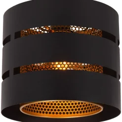 Plafondi Lucide Rosas, Ø26cm, IP20, musta