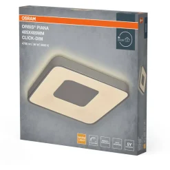 Plafondi Osram Orbis Piana 830 3000K Click DIM hopea, eri kokoja