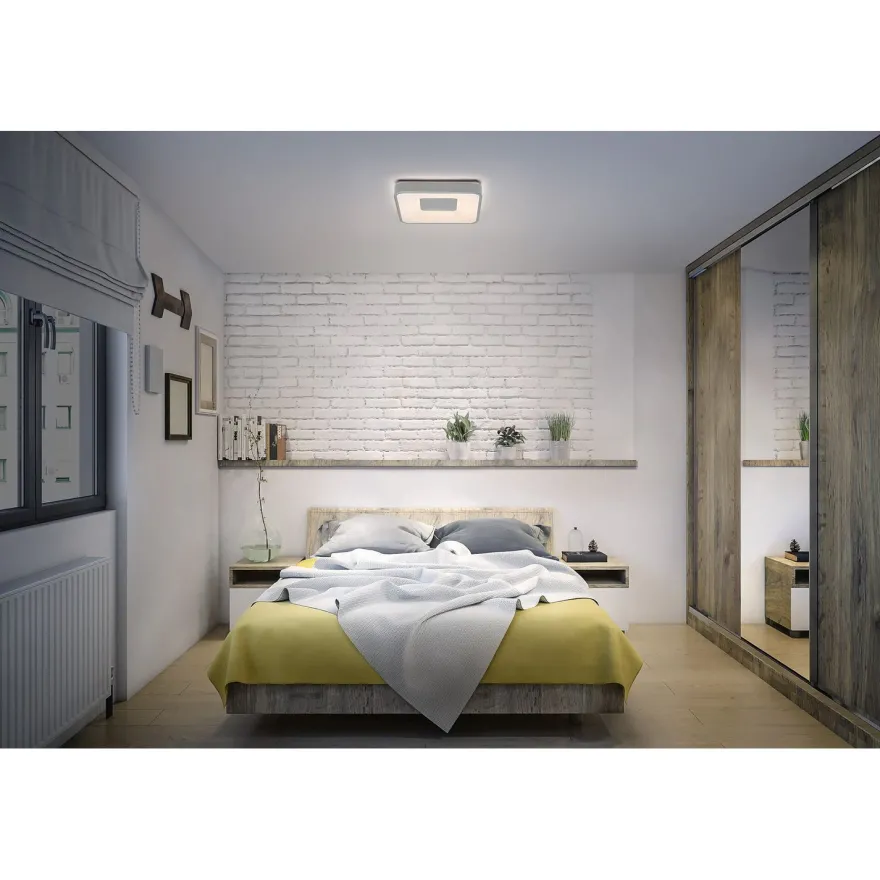 Plafondi Osram Orbis Piana 830 3000K Click DIM hopea, eri kokoja