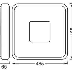 Plafondi Osram Orbis Piana 830 3000K Click DIM hopea, eri kokoja