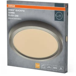 Plafondi Osram Orbis Quickfix Click Dim 830 3000K pyöreä, eri vaihtoehtoja