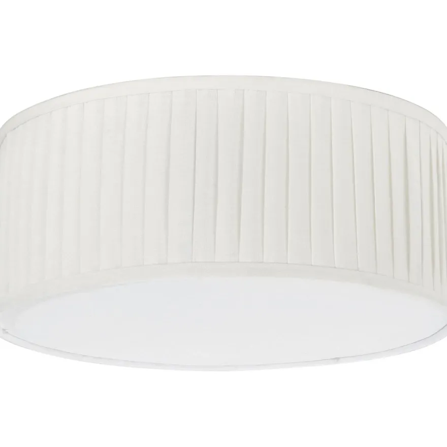 Plafondi PR Home Plissé, Ø 450 x 180 mm, luonnonvalkoinen