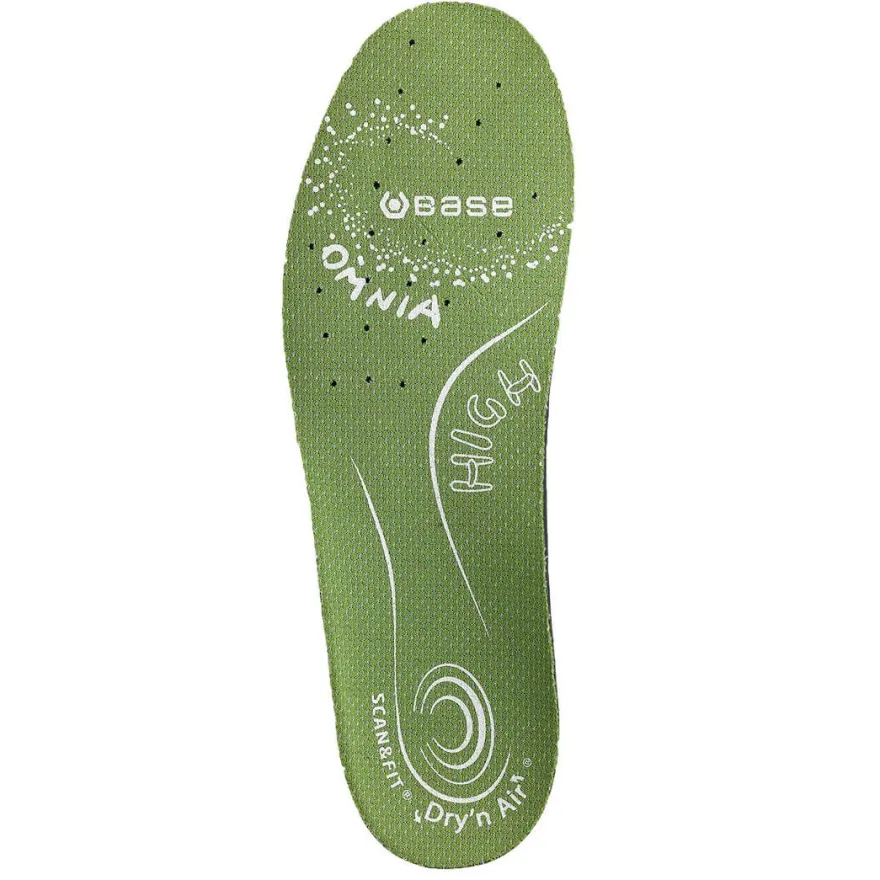 Pohjalliset Base B6312 Dry'N Air Scan&Fit Omnia High, vihreä