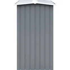 Polttopuukatos 172x91x154cm, galvanoitu teräs, harmaa