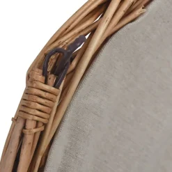 Polttopuukori kahvalla, 57x46,5x52cm, Brown Willow