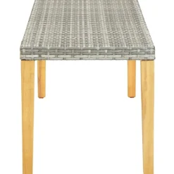 Polyrottinkinen puutarhapenkki 80 cm harmaa