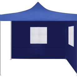 Pop-up teltta kokoontaitettava, kahdella seinällä, 3x3m, sininen