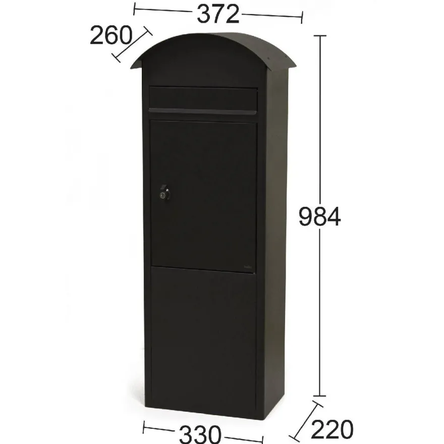 Postilaatikko Habo 9445b, musta