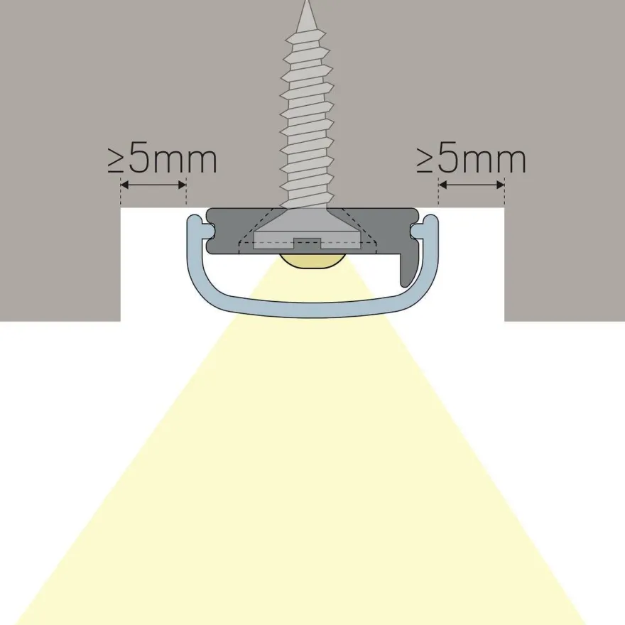 Profiili LED-nauhalle Hide-a-lite Art Slim, 2m, musta