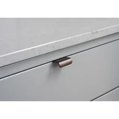 Profiilivedin Beslag Design Lip, 38x40x1.5mm, ruskea messinki