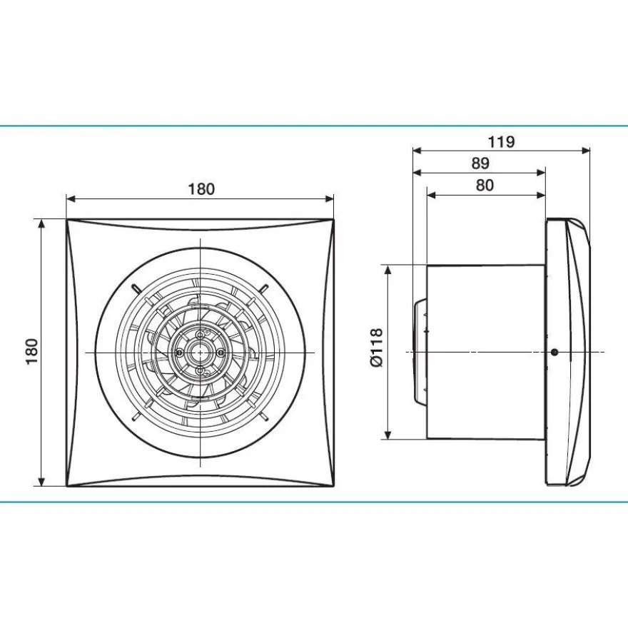 Puhallin Thermex Silent 200 CRZ