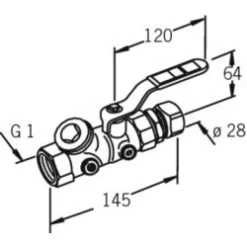 Pumppuventtiili Oras DN25/28 413028