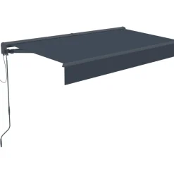 Puolikasettimarkiisi Lykke, 2,95x2,5 m, moottoroitu, tummanharmaa