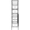 Puutarhakaari portilla 108x45x235 cm teräs musta