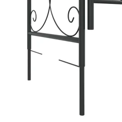 Puutarhakaari portilla 108x45x235 cm teräs musta