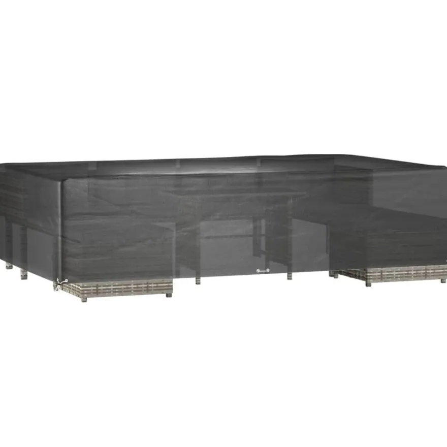 Puutarhakalustesuojat 12 purjerengasta 315x180x75 cm suorakaide