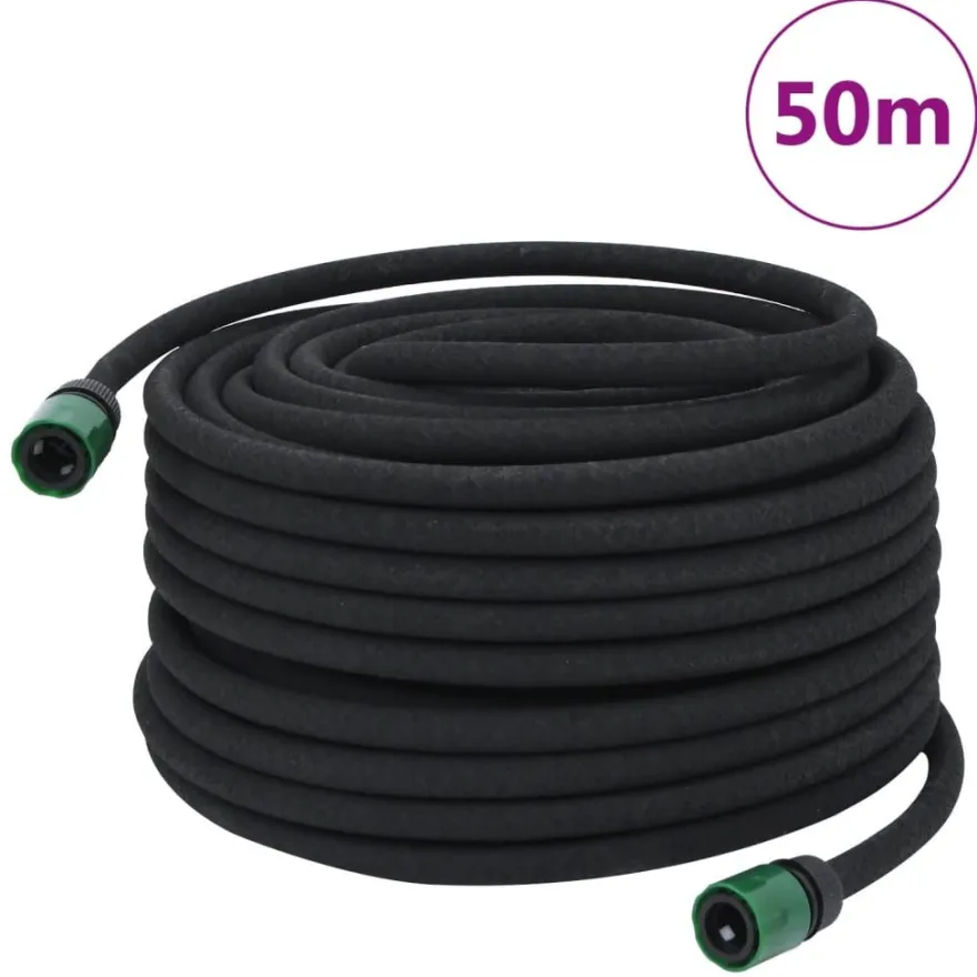 Puutarhaletku, musta 0,6" kumi, eri kokoja (90905)