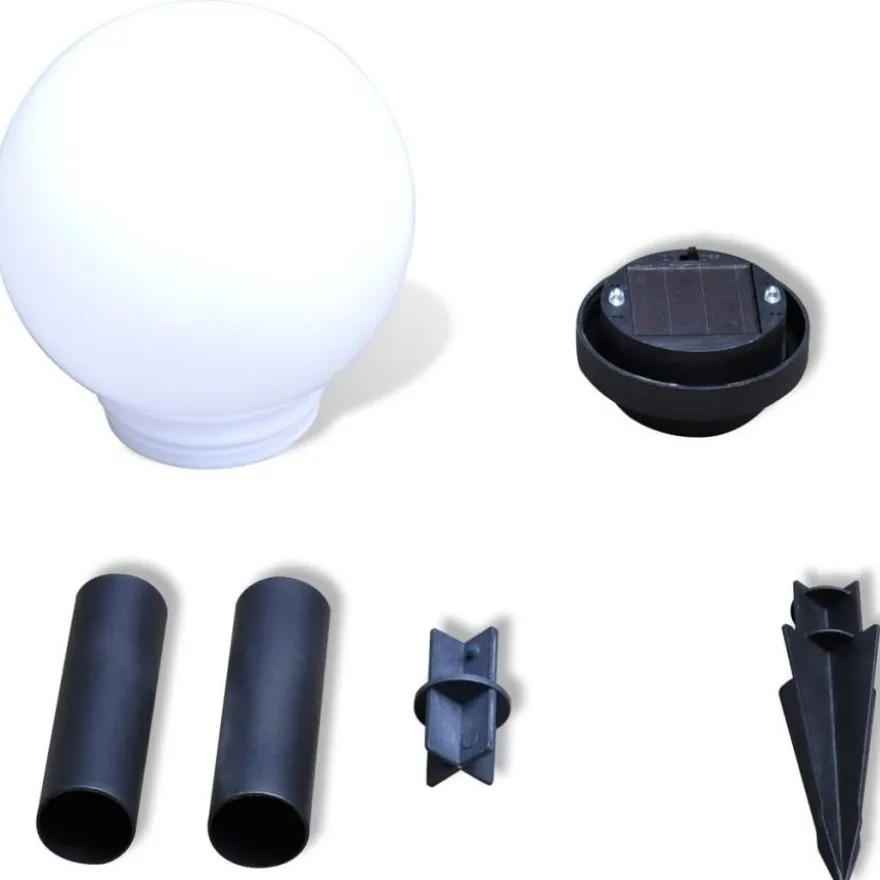 Puutarhan polkuvalaisin aurinkovoima pallo led 15 cm 4 kpl