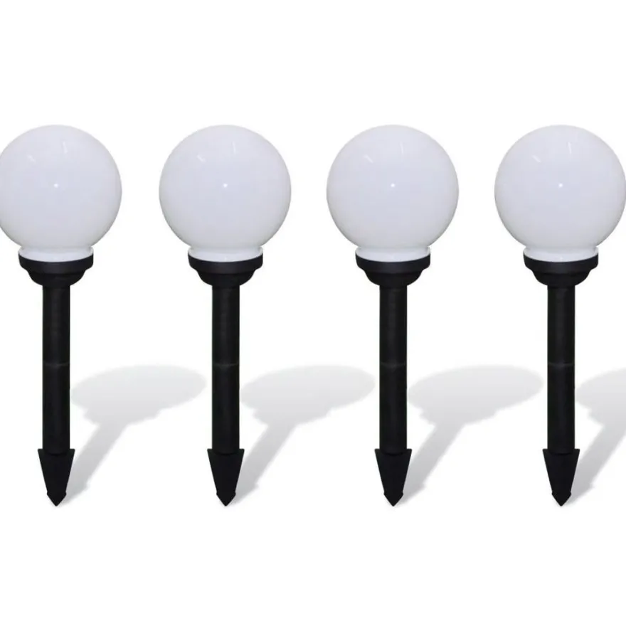 Puutarhan polkuvalaisin aurinkovoima pallo led 15 cm 4 kpl