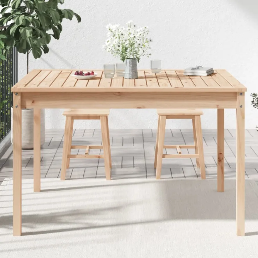 Puutarhan ruokapöytä, korkeus 76cm, eri värejä ja kokoja