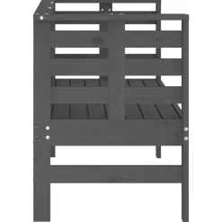 Puutarhapenkki harmaa 111,5x53x71 cm, mänty