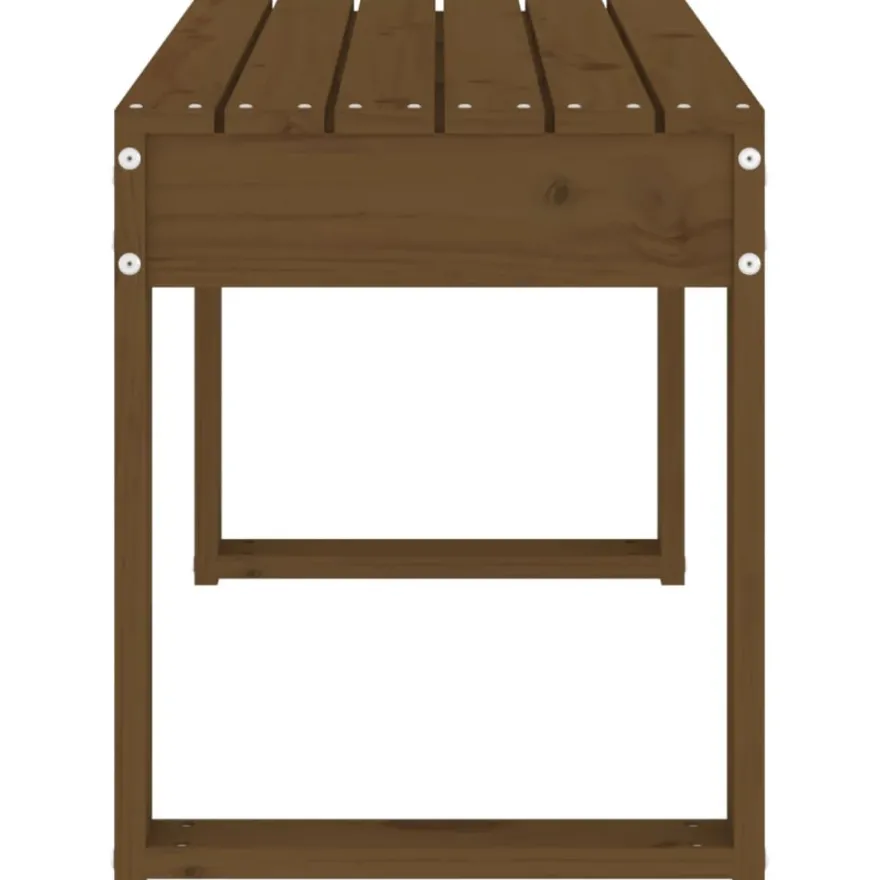 Puutarhapenkki hunajanruskea 80x38x45 cm, mänty