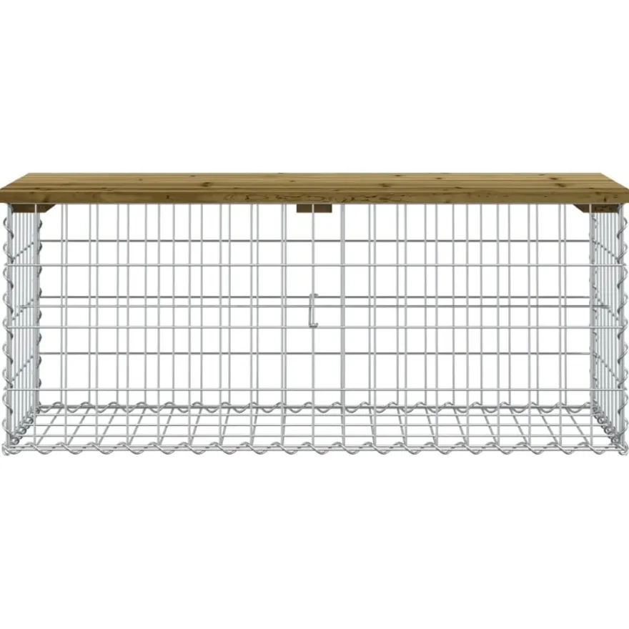 Puutarhapenkki kivikorilla 103x44x42 cm kyllästetty mänty