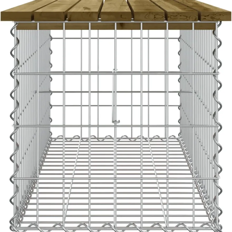 Puutarhapenkki kivikorilla 103x44x42 cm kyllästetty mänty